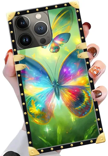 Vista 12 de Funda compatible con iPhone X/Xs, TPU suave de lujo y parte trasera de policarbonato duro para niñas y mujeres, funda protectora a prueba de golpes