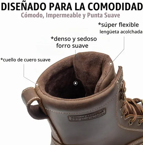 Vista 6 de SUREWAY Men's 8" Waterproof Steel-Toe Logger Work Boot