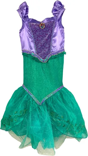 Vista 2 de Disguise Disney Little Mermaid Girls Princess Ariel Child Kids Toddler Deluxe Costume Dress