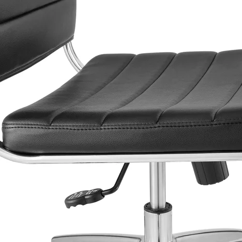 Vista 8 de Modway Jive - Silla de conferencias giratoria sin brazos y respaldo medio, color negro