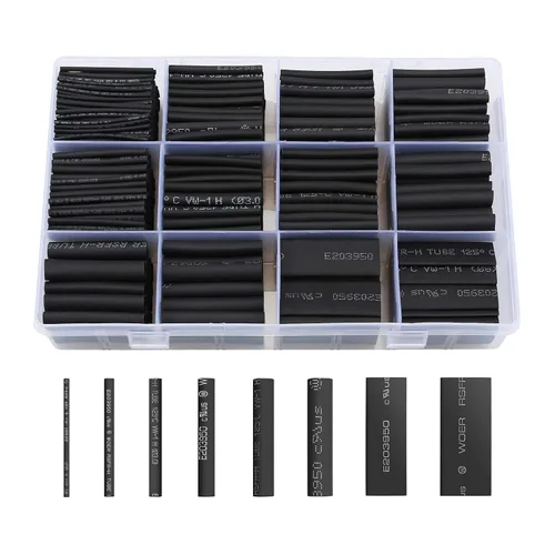 Vista 8 de innhom 400 tubos termorretráctiles, tubo termorretráctil, relación 3:1, forro adhesivo, juego de cables eléctricos, protección de aislamiento