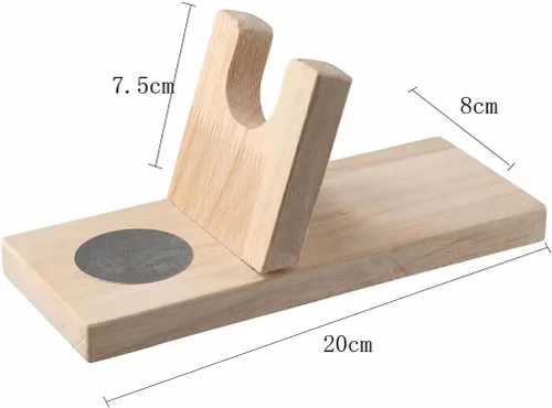 Vista 2 de Soporte para pistola de pegamento caliente/soporte para pistola de pegamento termofusible de madera/base de pistola de pegamento termofusible