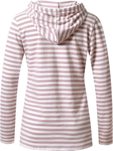 Vista 171 de GINKANA Sudadera con capucha para mujer, manga larga, lactancia materna, ropa casual