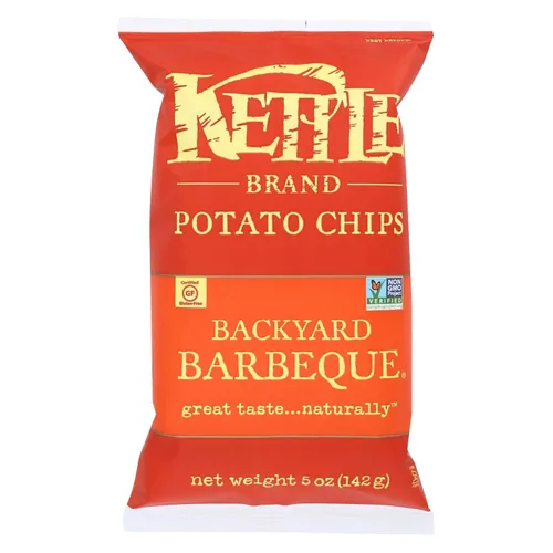 Vista 56 de Kettle Brand Papas Fritas, Backyard Barbeque Kettle Chips, Bolsa de Aperitivos, 1.5 Oz