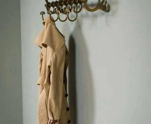 Vista 4 de COATRACK francés/bastidor de bastidor/tren montado en la pared de la vendimia decoración de lujo