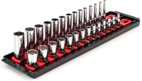 Vista 8 de TEKTON Juego de llaves de vaso de 12 puntos de 1/4 pulgadas, 11 piezas SHD90103