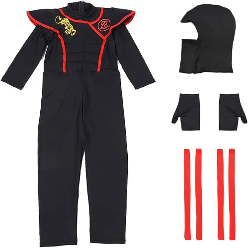 Vista 2 de Szsppinnshp Disfraz de ninja de Halloween para niños