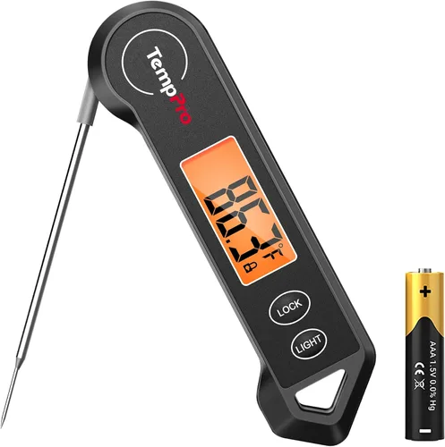 Vista 9 de TempPro TP19H 1 Sec Digital Meat Thermometer for Cooking Blue