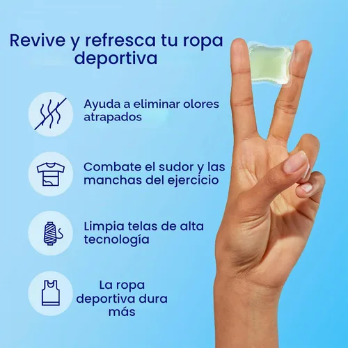 Vista 3 de Dropps Activewear Biobased Power Laundry Detergent Pods, Crisp Breeze (64 unidades) - Cápsulas de detergente para lavandería que combaten manchas