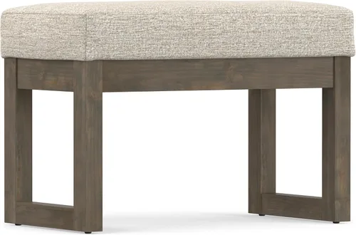 Vista 9 de SIMPLIHOME Milltown - Reposapiés rectangular (26.0 in de ancho) contemporáneo Platino