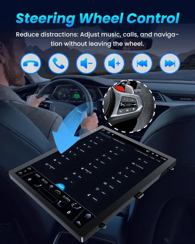 Vista 11 de [8Core 4G+64G] Radio de coche para Ford F150 2013 2014: 12.1 '' HD pantalla táctil estéreo con Carplay inalámbrico Android Auto 5G WiFi
