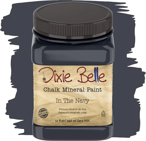 Vista 263 de Pintura para muebles con acabado de tiza Dixie Belle Paint Company - Amatista (4oz) - Pintura mineral de tiza chic púrpura profundo mate