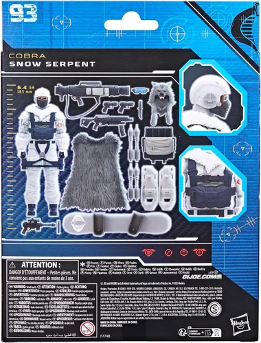 Vista 12 de G.I. Joe Serie Classified Snow Serpent, figuras de acción coleccionables de G.I. Joe de lujo, 93, figuras de acción de 6 pulgadas para niños