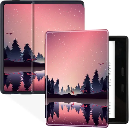 Vista 13 de Funda suave para Kindle Oasis (10ª generación, lanzamiento 2019 y 9ª generación, versión 2017) – Funda protectora delgada y ligera con apagado