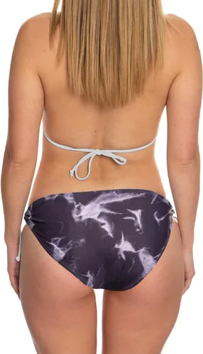Vista 2 de Calhoun NHL Surf & Skate Bikini ajustable de dos piezas para mujer, diseño teñido anudado, colección Sunset