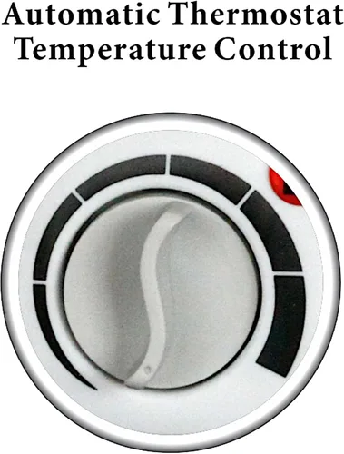 Vista 10 de Optimus H-1322 Calefactor portátil con ventilador de 2 velocidades y termostato, Blanco