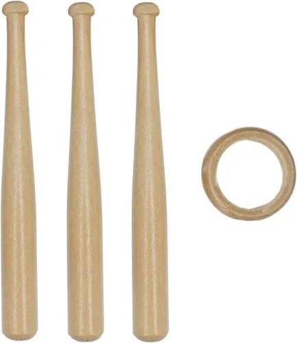 Vista 2 de TIHOOD Soporte de béisbol Soporte de béisbol Soporte de madera Base de bola Soporte de exhibición