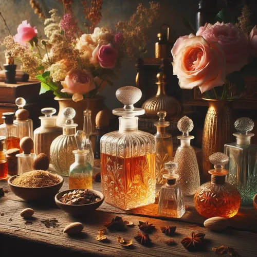 Vista 5 de The Parfumerie Botella de aceite de perfume Red Rose Attar grado A, sin alcohol, 1/3 oz (0.3 fl oz de Rollon)