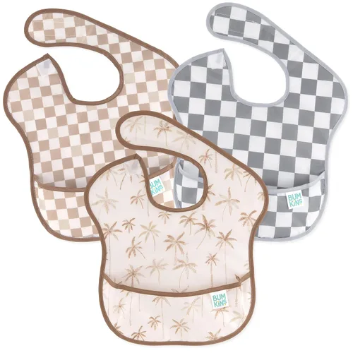 Vista 13 de Bumkins Baberos para niña o niño, SuperBib para bebés y niños pequeños de 6 a 24 meses, imprescindibles para comer, alimentar, suministros