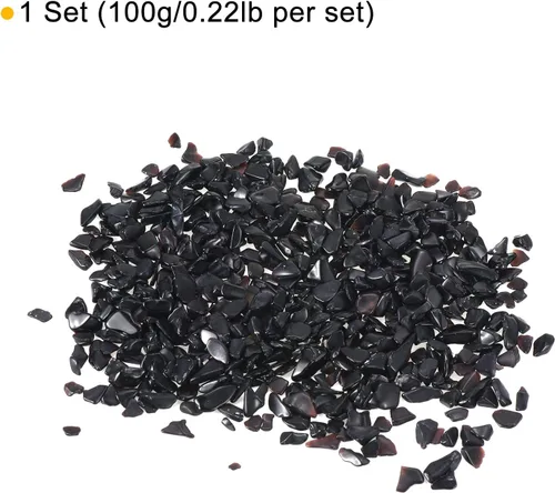 Vista 3 de MECCANIXITY Piedras pulidas de 3.53 oz/0.22 libras, 0.197-0.276 in, cristal triturado natural, piedras pulidas irregulares, decoración de grava
