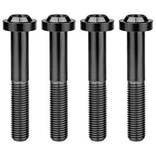 Vista 42 de Titanium M10 Torx Head Bolt (M10x10mm Pitch 1.25mm, Black) 10 15 20 25 30 35 40 45 50 55 60mm Pitch 1.25/1.5mm Screw Pack of 4