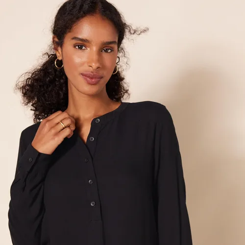 Vista 3 de Tienda Essentials - Blusa tejida de manga larga para mujer