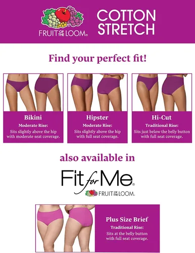 Vista 4 de Fruit of the Loom - Pantaletas Beyondsoft para mujer