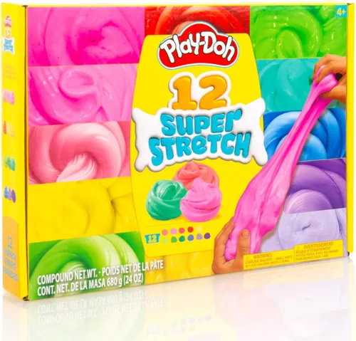 Vista 9 de Play-Doh Juego variado de 12 unidades de Playdoh súper elástico, regalos para niños, juguetes populares, recuerdos de fiesta para edades de 8 a 12