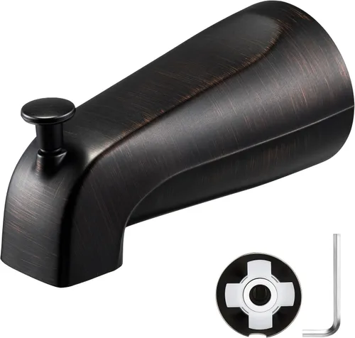 Vista 13 de Enhon Boquilla deslizante para bañera con desviador, compatible con la norma estadounidense 8888026.002, grifo de bañera de baño, se adapta a 1/2