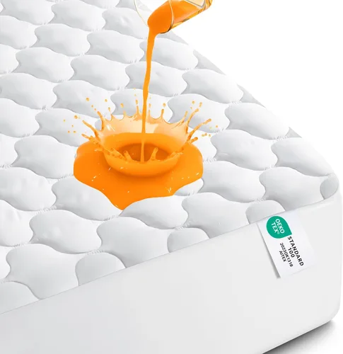 Vista 10 de Utopia Bedding - Protector de colchón impermeable, funda para colchón individual, funda acolchada ajustada y sin ruido con bolsillos profundos que