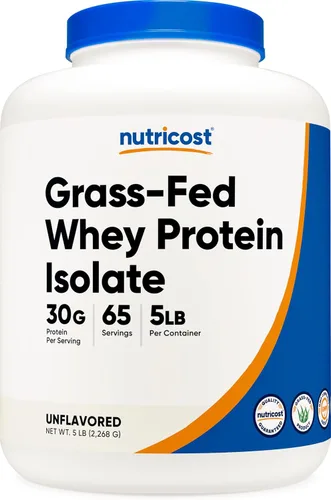 Vista 13 de Nutricost Proteína de suero de leche alimentada con pasto (chocolate) 2 libras, sin OMG, sin gluten, sabores naturales