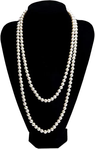 Vista 3 de DRESHOW - 1920s accesorios sets disfraz Gatsby diadema aretes guantes