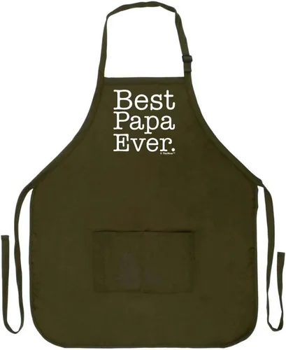 Vista 24 de Best Grandpa Papa Gramps Pop-Pop o Poppy Ever - Delantal ajustable con pechera de dos bolsillos