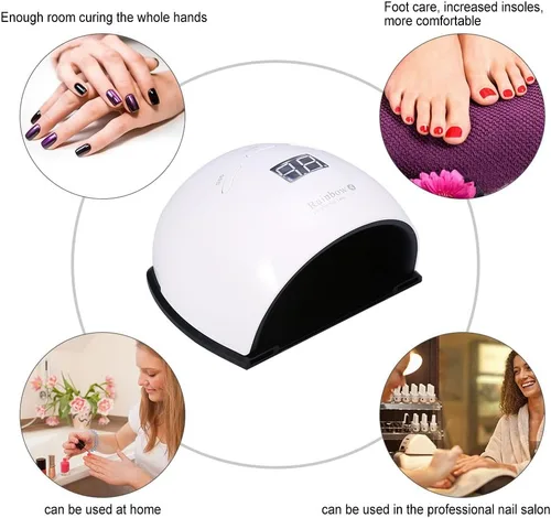 Vista 3 de FILFEEL Lámpara LED de secado de uñas de 48 W, herramientas de arte de uñas para curado de esmalte de uñas con sensor inteligente herramienta