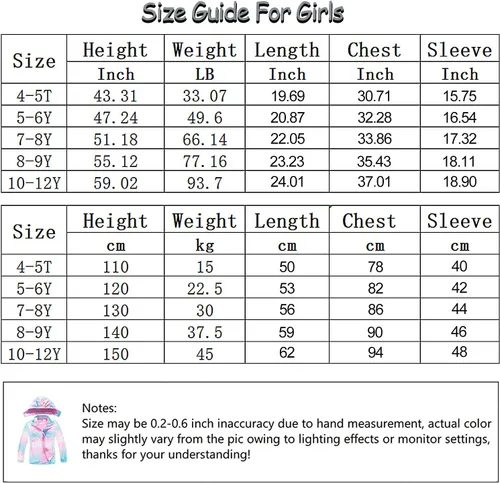 Vista 7 de FAFSGOD Chaqueta de lluvia para niñas, con cremallera, ligera, casual, con forro polar, rompevientos impermeable