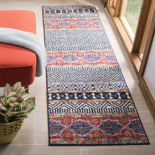 Vista 48 de SAFAVIEH Madison Collection - Alfombra decorativa de 2 pies 3 pulgadas x 4 pies, color carbón y gris, diseño bohemio chic, no desprende pelusa