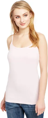 Vista 7 de Motherhood Maternity Camiseta sin mangas de lactancia con clip para mujer con correas ajustables y brasier integrado para lactancia materna