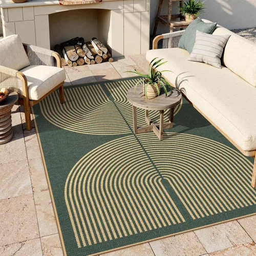 Vista 76 de Lahome Tapetes geométricos para puerta de interior para entrada, alfombra antideslizante lavable de 2 x 3 negro / neutro