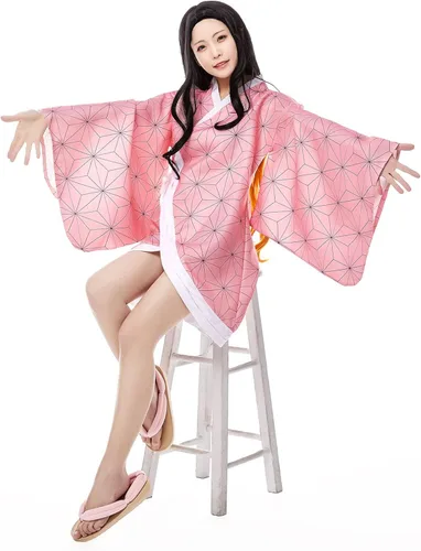 Vista 5 de Baycon Kamado Nezuko - Bata kimono para adultos