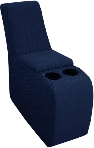 Vista 26 de YEMYHOM Funda elástica de 4 piezas para silla reclinable de jacquard con bolsillo lateral, antideslizante, ajustable, protector de muebles con parte