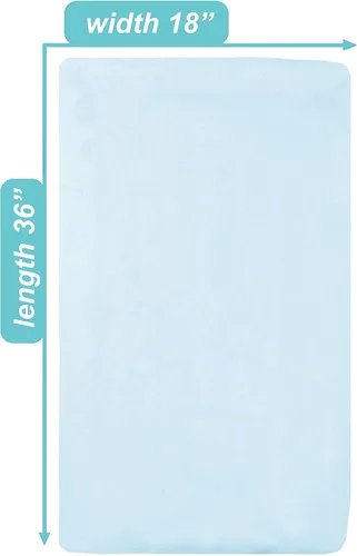 Vista 3 de TL Care Supreme 100% Natural Cotton Jersey Knit Fitted 18" x 36" Cradle/Bassinet Sheet, Blue, Soft Breathable, for Boys and Girls (Pack of 2)