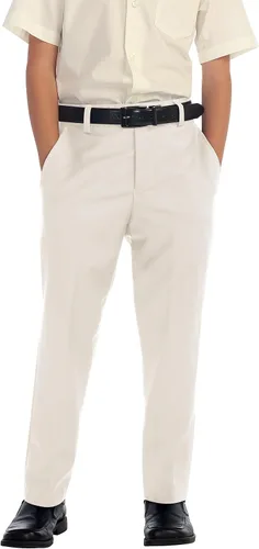 Vista 14 de Gioberti Pantalones de vestir con frente plano para niños Negro