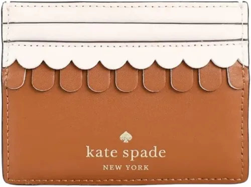 Vista 2 de Kate Spade - Cartera pequeña y delgada para tarjetas de casa de jengibre, Galleta de jengibre, Tarjetero