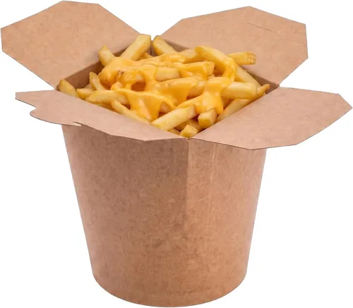 Vista 32 de Restaurantware Caja para llevar fideos de papel negro de 16 onzas, 200
