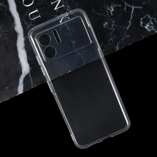 Vista 3 de Estuche y correa de muñeca para Doogee N50 - transparente+negro Funda protectora 2 en 1 para teléfono de 6.52 pulgadas con cordón desmontable