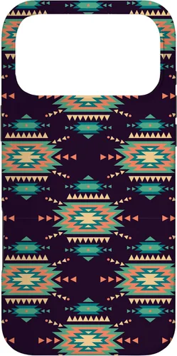 Vista 22 de Unique Western Black Turquoise Navajo Aztec Pattern Case for iPhone 17