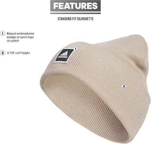 Vista 2 de adidas Men's Wide Cuff Fold Beanie