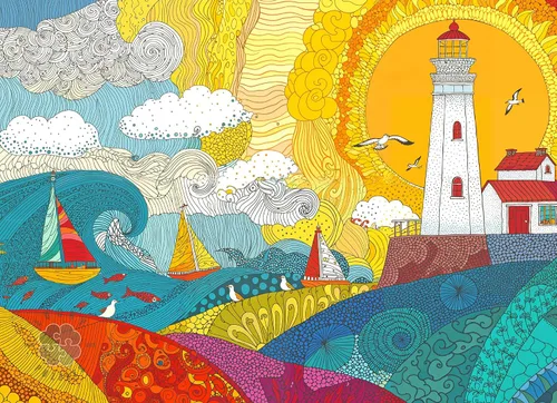 Vista 8 de Lucky Puzzles - Rompecabezas de 1000 piezas para adultos Rompecabezas de arte de sardina de Linocut audaz Teaser único con temática de peces