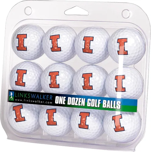 Vista 41 de LinksWalker Bolas de golf universitarias 12 bolas de regalo, tamaño reglamentario, bolas de 2 piezas