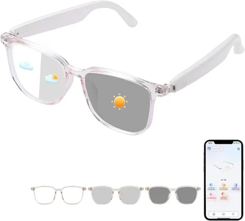 Vista 11 de GenXenon Gafas Inteligentes AI con Traducción en Tiempo Real, Bluetooth 5.3 Inalámbrico, Interpretación Simultánea Inteligente para Más de 160